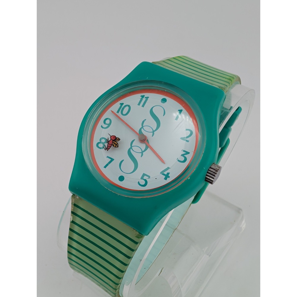 Vtg 1997 Avon Skin-So-Soft Bug Guard Watch 34mm Case- New Battery - Picture 3 of 9